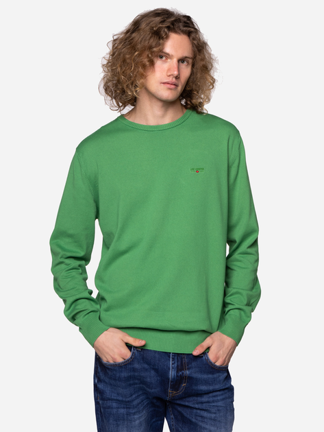 Sweter męski bawełniany Lee Cooper ANDY-ORGANIC M Zielony (5904347387563) - obraz 2