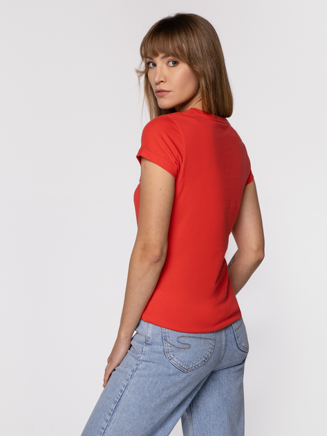 Koszulka damska bawełniana Lee Cooper LOGAN3-3030 M Czerwona (5904347389055) - obraz 2