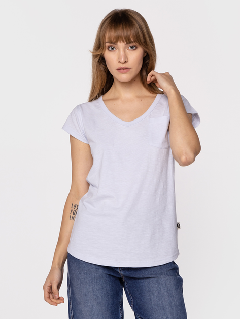 Koszulka damska bawełniana Lee Cooper OLIVIA-4046 S Błękitna (5904347389116) - obraz 1