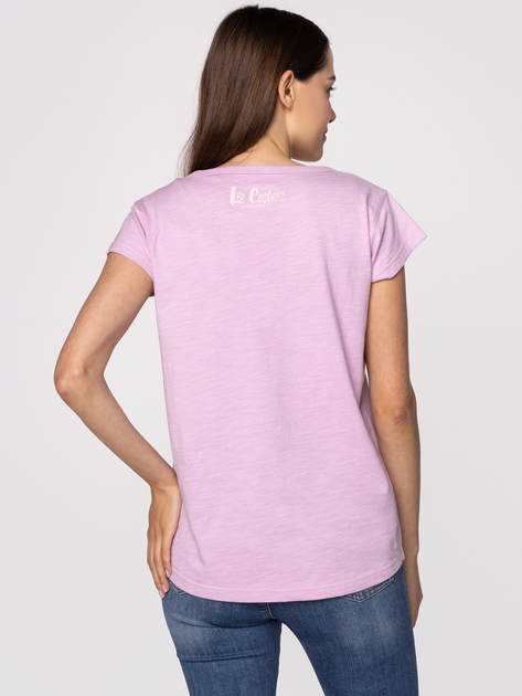 Koszulka damska bawełniana Lee Cooper OLIVIA-4046 M Różowa (5904347389178) - obraz 2