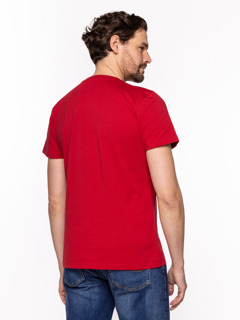 Koszulka męska bawełniana Lee Cooper BRAND10-2410 L Czerwona (5904347395896) - obraz 2