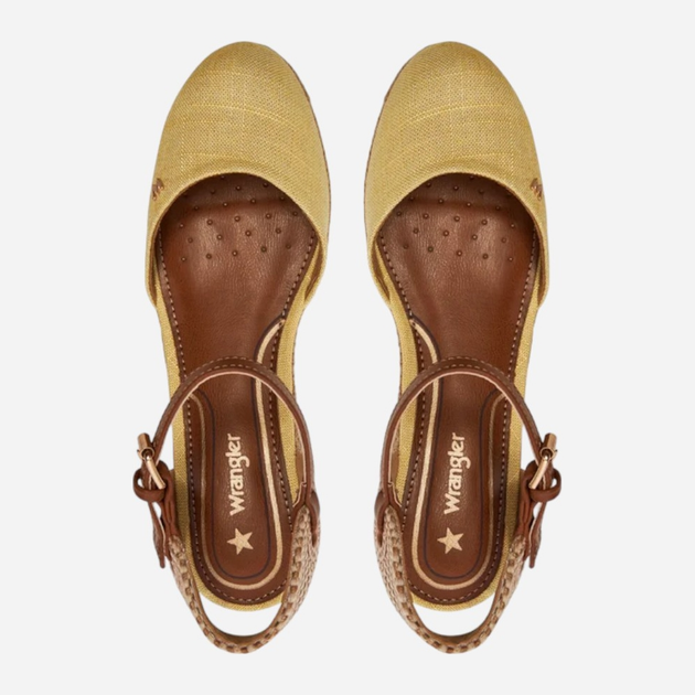 Espadryle damskie na koturnie Wrangler Bela Semi Wedge 20241055.85A 41 Jasnożółte (5400821979953) - obraz 5