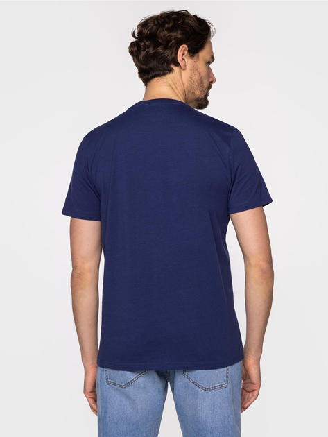 Koszulka męska bawełniana Lee Cooper COLLEGE-2400 2XL Niebieska (5904347395629) - obraz 2
