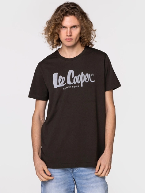 Koszulka męska bawełniana Lee Cooper HERO7 FADE-1010 2XL Czarna (5904347388690) - obraz 1