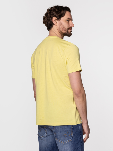 Koszulka męska bawełniana Lee Cooper OBUTCH-875 2XL Żółta (5904347395100) - obraz 2