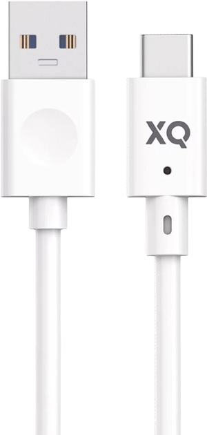 Kabel Xqisit NP USB Type-C - USB Type-A 1.5 m White (4029948221441) - obraz 1