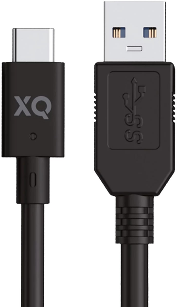 Kabel Xqisit NP USB Type-C - USB Type-A 1 m Black (4029948221496) - obraz 1