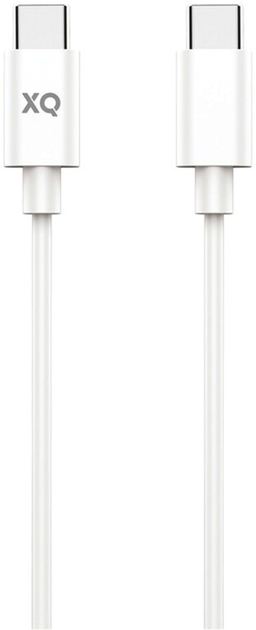 Кабель Xqisit Charge & Sync USB Type-C - USB Type-C 60Вт 1 м White (4029948223773) - зображення 1