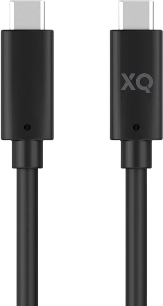 Kabel Xqisit Charge & Sync USB Type-C - USB Type-C 3.1 1.5 m Black (4029948202754) - obraz 1
