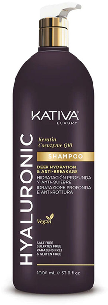 Szampon do włosów Kativa Hyaluronic Keratin Coenzyme Q10 1000 ml (7750075060739) - obraz 1
