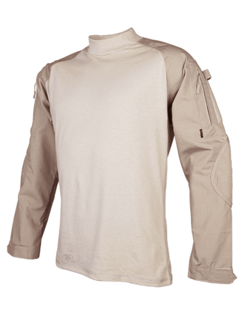 Боевая рубашка Tru-Spec Men's Khaki Tru Combat Shirt 8615 Medium Long, Хакі (Khaki) - изображение 1