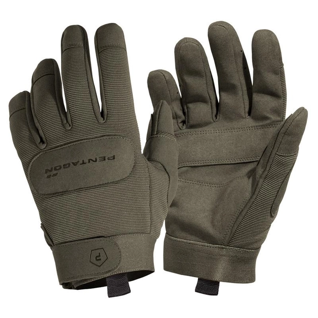Тактические перчатки Pentagon Duty Mechanic Gloves P20010 X-Small, RAL7013 (Олива) - изображение 1