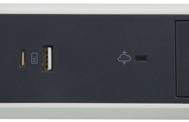 Przedłużacz Legrand 5 gniazd USB Type-A + USB Type-C 1.5 m Black/White (3414971942646) - obraz 3