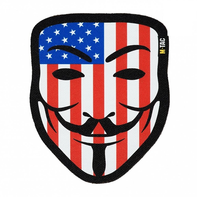 Нашивка USA M-Tac Black Anonymous - зображення 1