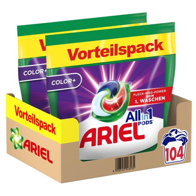 Kapsułki Ariel All-in-1 Pods Color + z płynem do prania 104 prań (8006540923535) - obraz 1