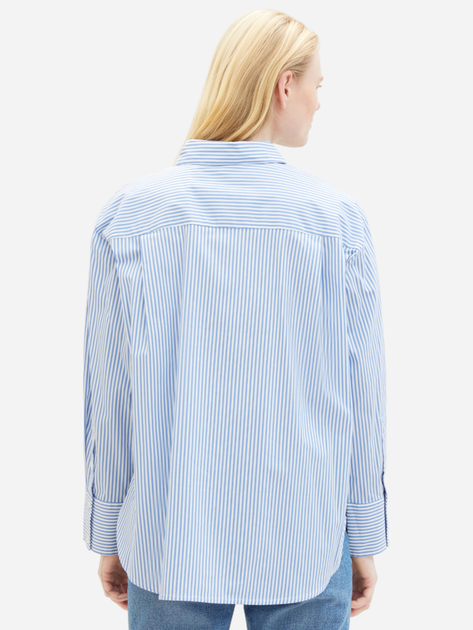 Koszula damska w paski Tom Tailor 1040551 M Niebieska (4067672192019) - obraz 2