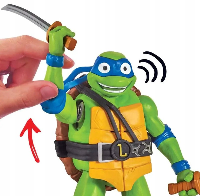 Figurka Playmates Ninja Shouts Leonardo 14 cm (0043377833512) - obraz 3