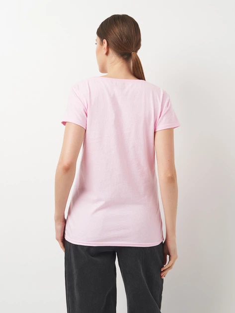 Футболка женская Fruit of the Loom Valueweight Ladies 061372052 XS Розовая (Tr2000000014609) - изображение 3