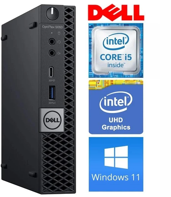 Dell Optiplex 5060 i5 8500T/8GB/256GB 6台 Неттоп Dell OptiPlex 5060 micro, Intel Core i5-8500t, 8GB DDR4