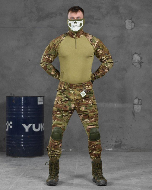 Тактичний літній костюм з наколінниками штани+убакс XL мультикам (13856) - зображення 1