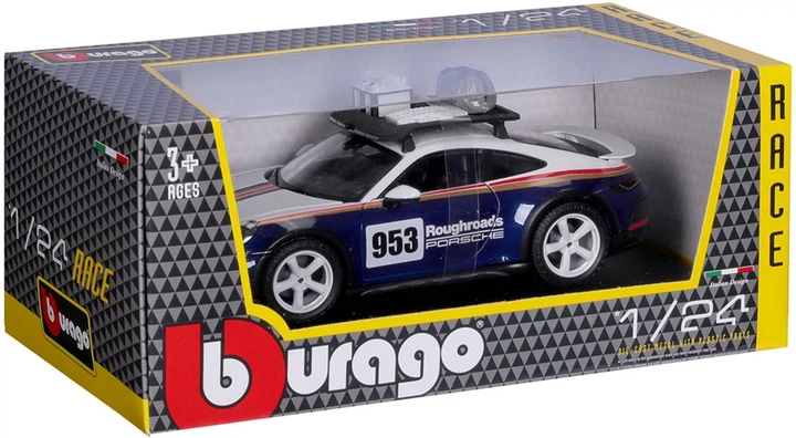 Автомодель Bburago Porsche 911 Dakar 1:24 (4893993280292) - зображення 8