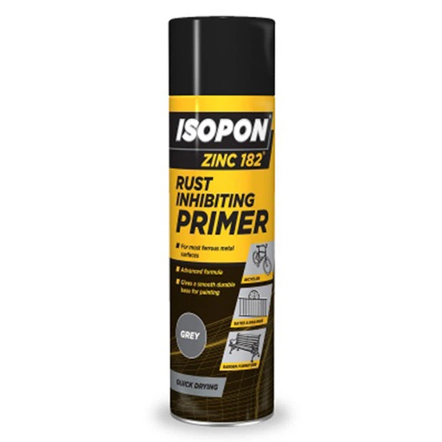 Грунт ингибитор антикоррозийный аэрозоль U-Pol Isopon zinc 182 450мл Z182/AL - Фото 1 Грунт ингибитор антикоррозийный аэрозоль U-Pol Isopon zinc 182 450мл Z182/AL - изображение 1