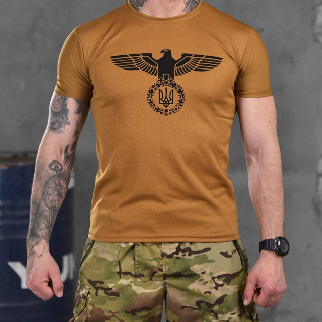 Потоотводящая мужская футболка Eagle Coolmax койот размер XL - изображение 1