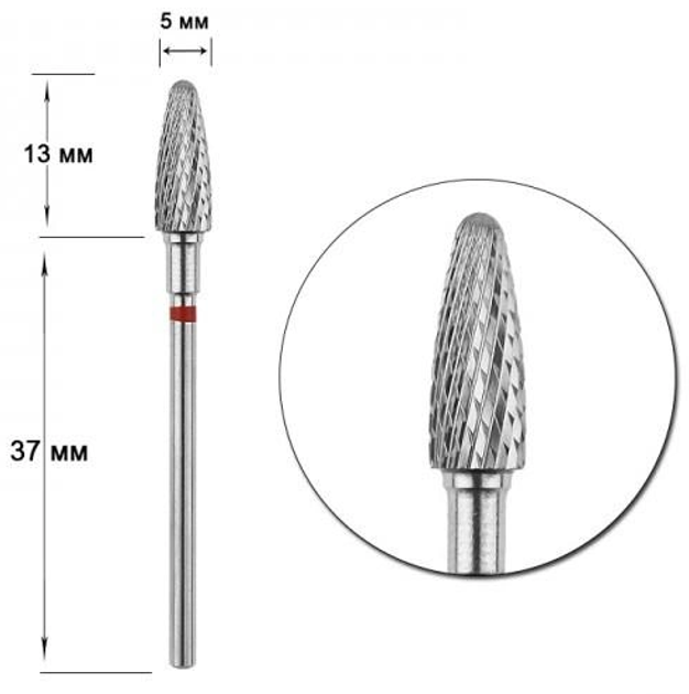 Freza z węglików spiekanych Staleks Pro Expert corn FT90R050/13 (4820241065127) - obraz 1