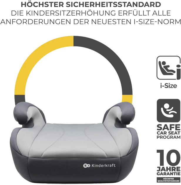 Автокресло-бустер Kinderkraft i-Boost Grey (5902533924806) - изображение 7
