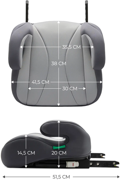 Автокресло-бустер Kinderkraft i-Boost Grey (5902533924806) - изображение 11