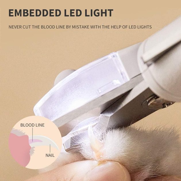 Кігтеріз для котів і собак PETKIT з підсвіткою LED (6973293800807) - зображення 5