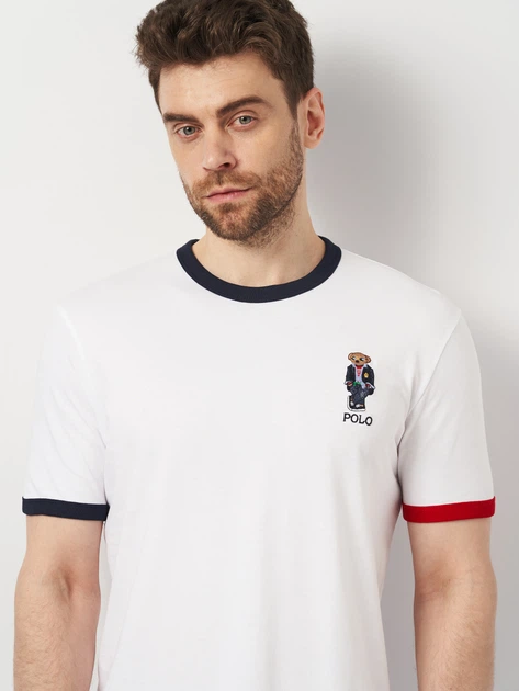 Футболка мужская Polo Ralph Lauren 11320.2 L (48) Белая (smt2000000016597) - Фото 4 Футболка мужская Polo Ralph Lauren 11320.2 L (48) Белая (smt2000000016597) - изображение 4