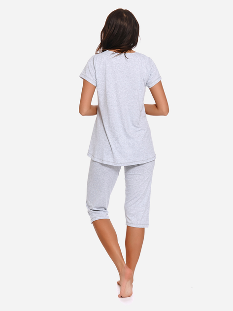 Піжама (футболка + бриджі) жіноча Doctor Nap Pw.9232 L Сіра (5902701104580) - зображення 2