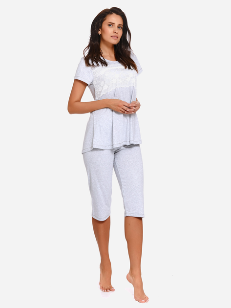 Піжама (футболка + бриджі) жіноча Doctor Nap Pw.9232 XXL Сіра (5902701104603) - зображення 1