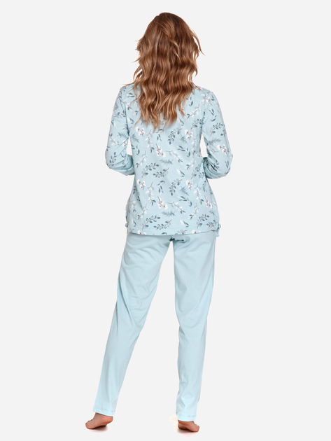 Піжама (кофта + штани) жіноча бавовняна Doctor Nap PM.4127 S Блакитна (5902701174842) - зображення 2