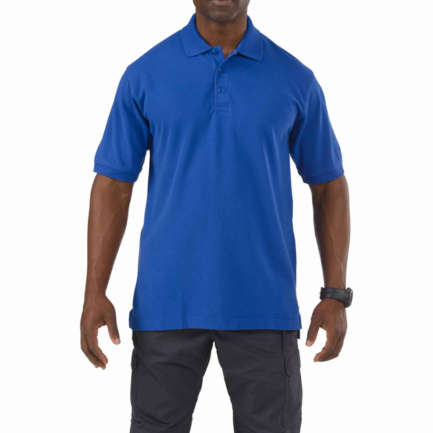 Футболка Поло тактическая с коротким рукавом 5.11 Tactical Professional Polo - Short Sleeve 2XL Academy Blue - изображение 1