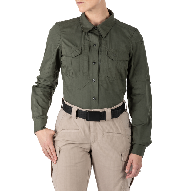 Рубашка тактическая женская 5.11 Tactical Women’s Stryke™ Long Sleeve Shirt XS TDU Green - изображение 1