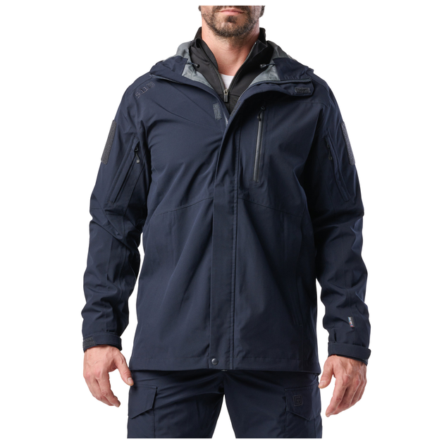 Куртка штормовая 5.11 Tactical Force Rain Shell Jacket 2XL Dark Navy - изображение 1
