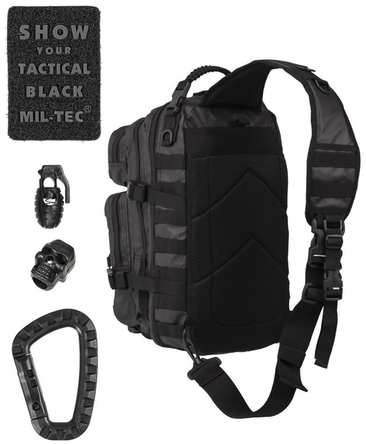 Рюкзак однолямочный TACTICAL BLACK ONE STRAP ASSAULT PACK LARGE Black - изображение 2