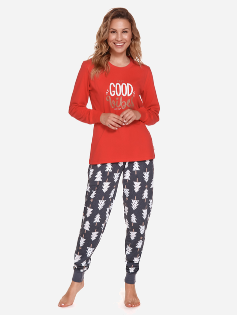 Piżama (bluza + spodnie) damska Doctor Nap PM.4312 L Czerwona (5902701179502) - obraz 1