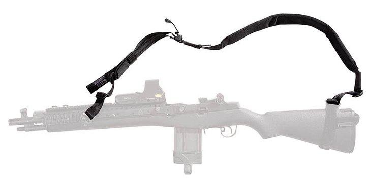 Ремень тактический оружейный двухточечный с подкладкой 5.11 VTAC 2 Point Padded Sling Black - изображение 1