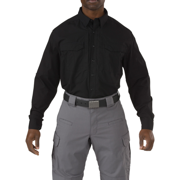 Рубашка тактическая 5.11 STRYKE™ LONG SLEEVE SHIRT XS Black - изображение 1