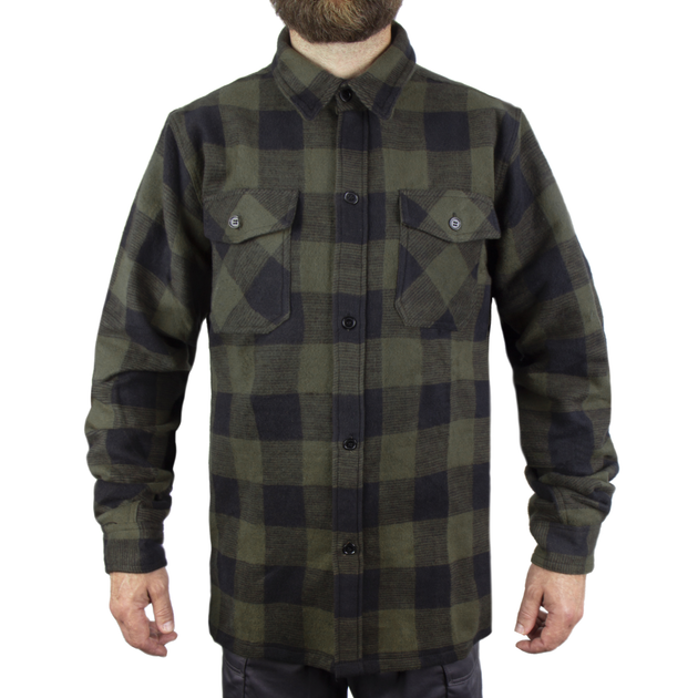 Сорочка фланелева Sturm Mil-Tec Flannel Shirt S Black - зображення 1