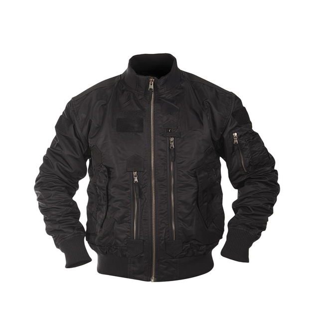 Куртка демісезонна Sturm Mil-Tec US Tactical Flight Jacket S Black - зображення 1