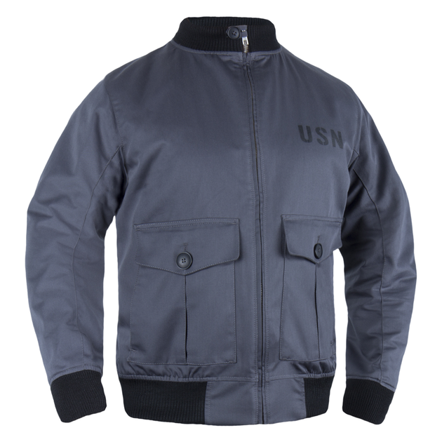 Куртка-бомбер USN-37J1 Pilot Jacket S Graphite - зображення 1