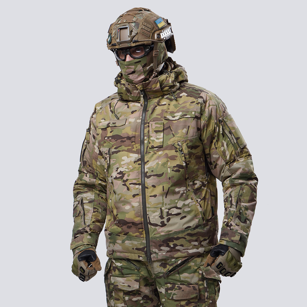 Набір воєнної форми. Зимова куртка мембрана + штані з наколінниками UATAC Multicam L - зображення 2
