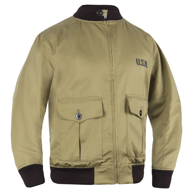 Куртка-бомбер USN-37J1 Pilot Jacket S Bush Brown - изображение 1