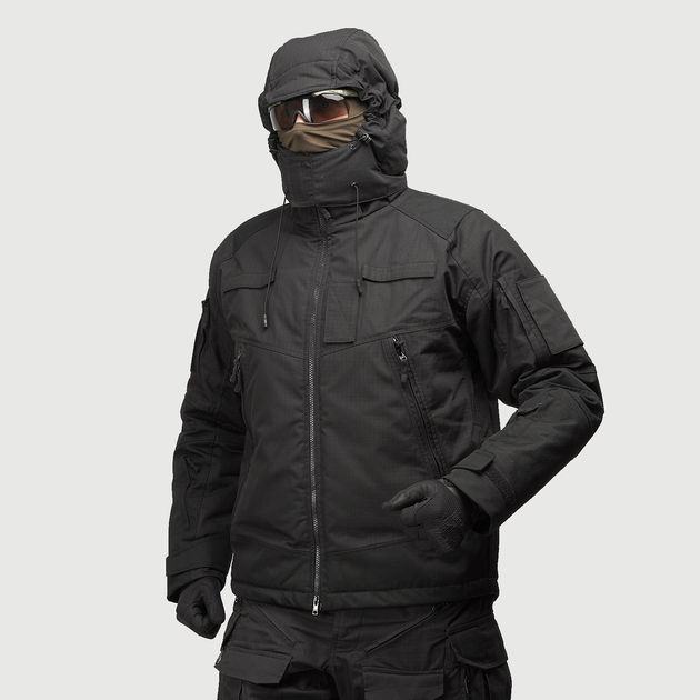 Тактична зимова куртка UATAC Black RipStop Climashield Apex XL - зображення 1