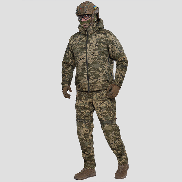 Набір воєнної форми. Зимова куртка + штани з наколінниками UATAC Pixel M - зображення 1