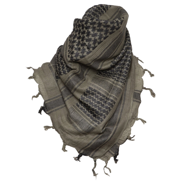 Шарф арафатка (Шемаг) SHEMAGH SCARF 110X110CM KHAKI/BLACK Олива/Чорний - зображення 2